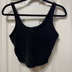 lululemon align tank, black, size 8